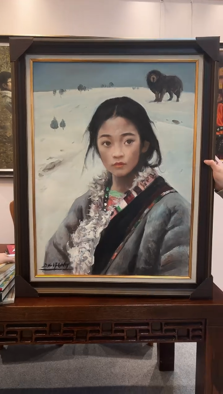 油画DLF 精品油画作品-人物60*80
