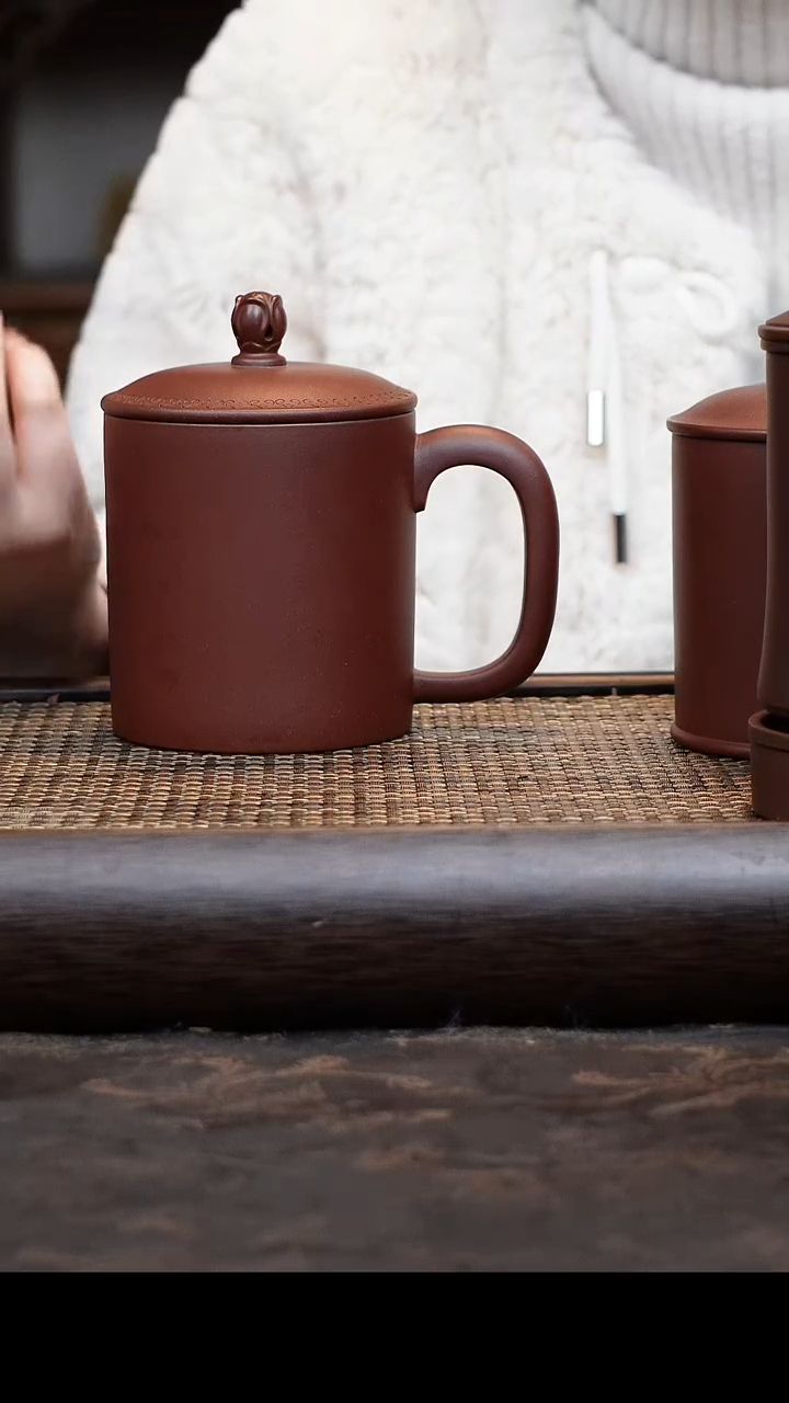 【闪购商品】紫砂茶杯底槽清老板杯