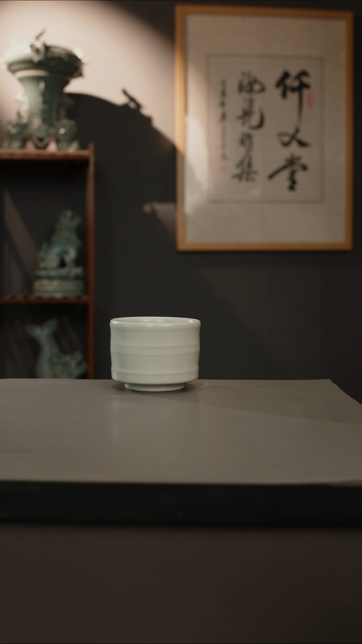 【闪购商品】杯仿古釉原矿 竹节杯