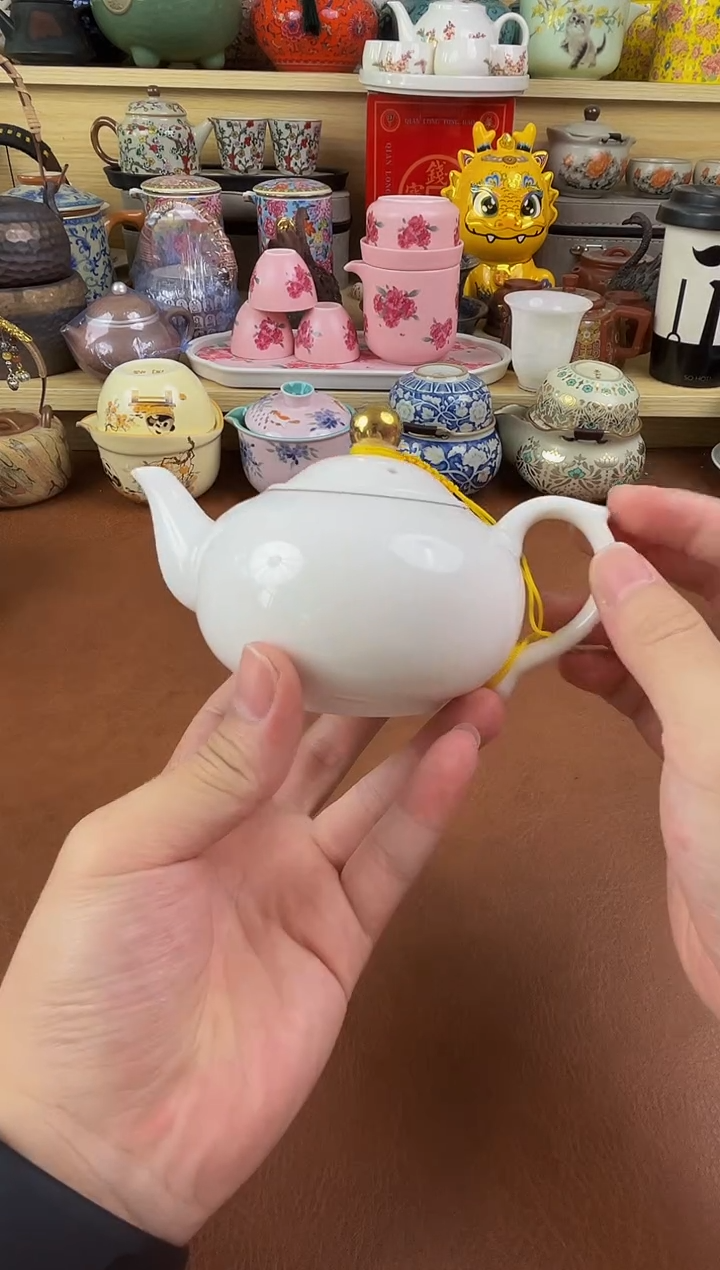 陶瓷茶具摆件旅行套组