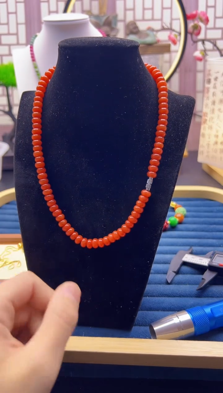 【闪购商品】南红玛瑙颈饰银S925镶嵌X270