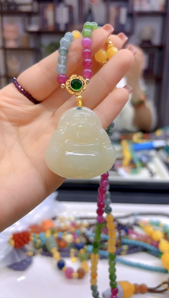 【闪购商品】和田玉毛衣链未镶嵌M214