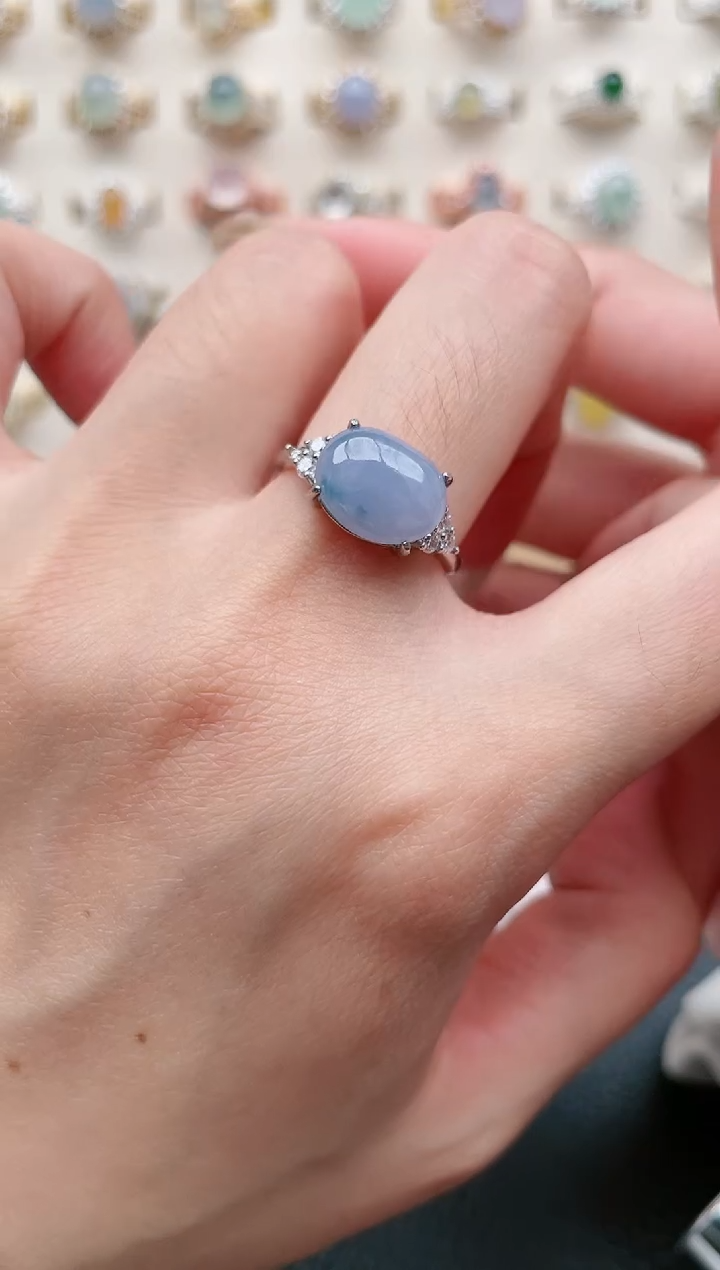 【闪购商品】翡翠戒指银S925镶嵌1111