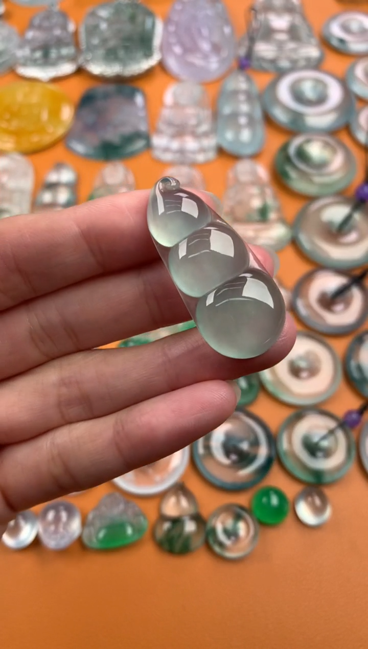 【闪购商品】翡翠颈饰未镶嵌36.9-16.9-5.4