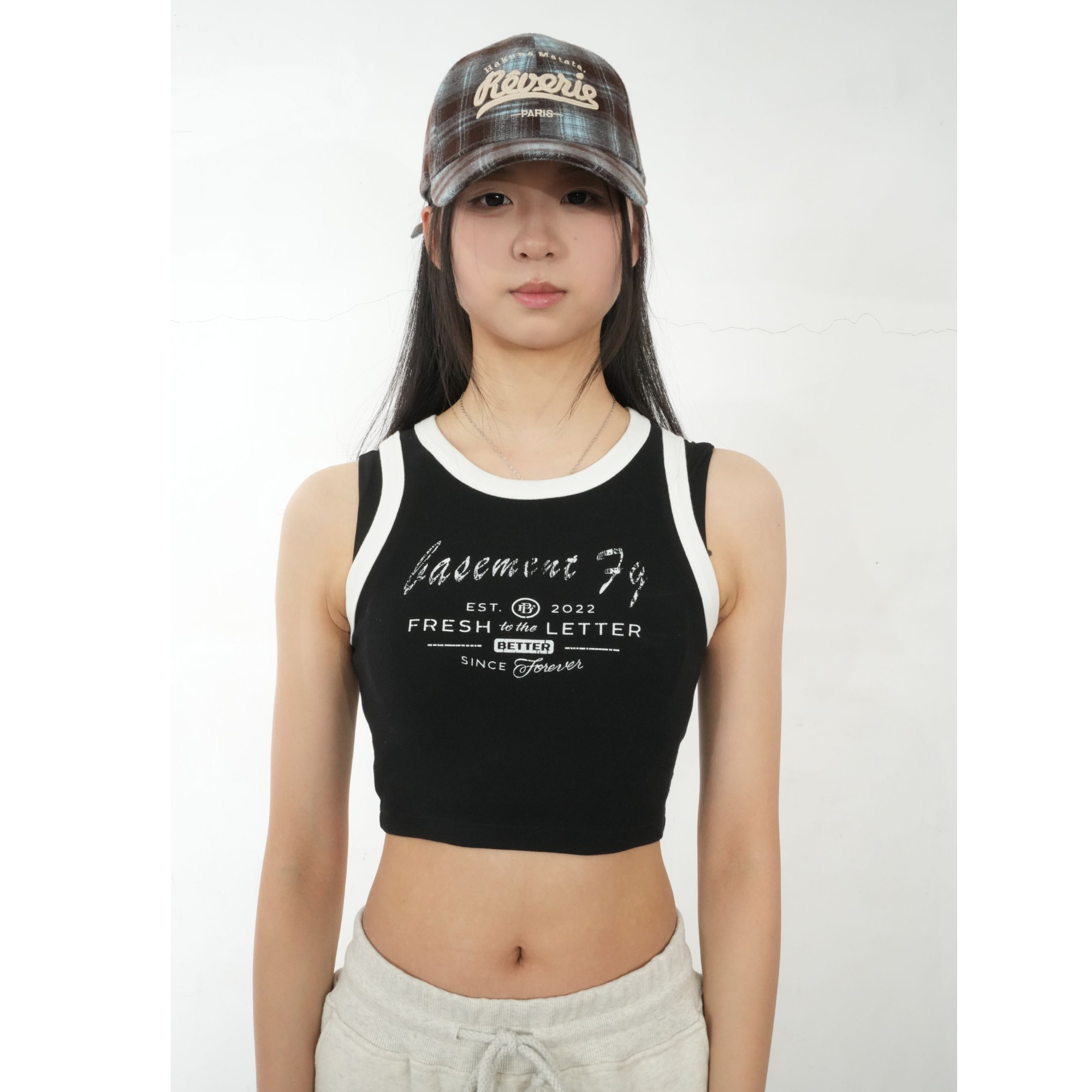 FAZX潮牌 23XB0015时尚运动小背心修身吊带通勤辣妹胸围70衣长36