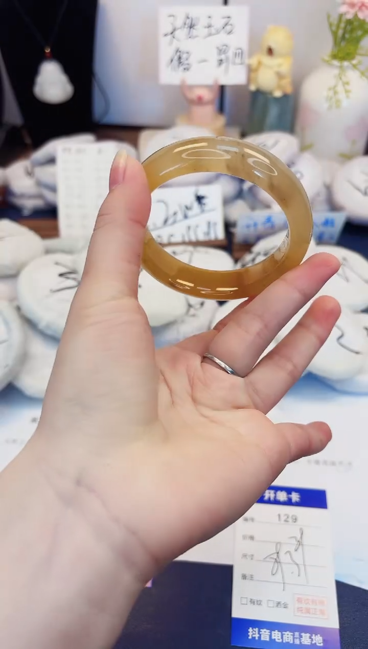 【闪购商品】石英质玉手镯未镶嵌129-财气镯-圈口59