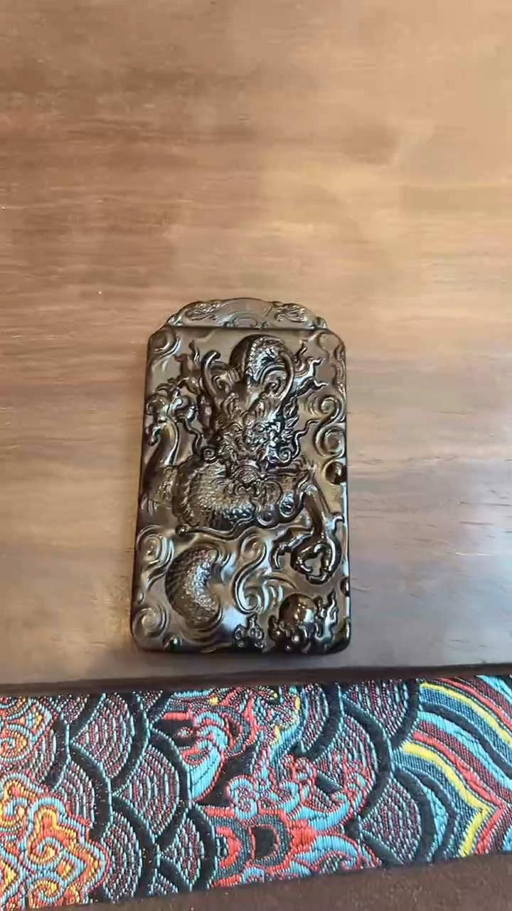 和田玉未镶嵌颈饰和田玉挂件龙牌M032