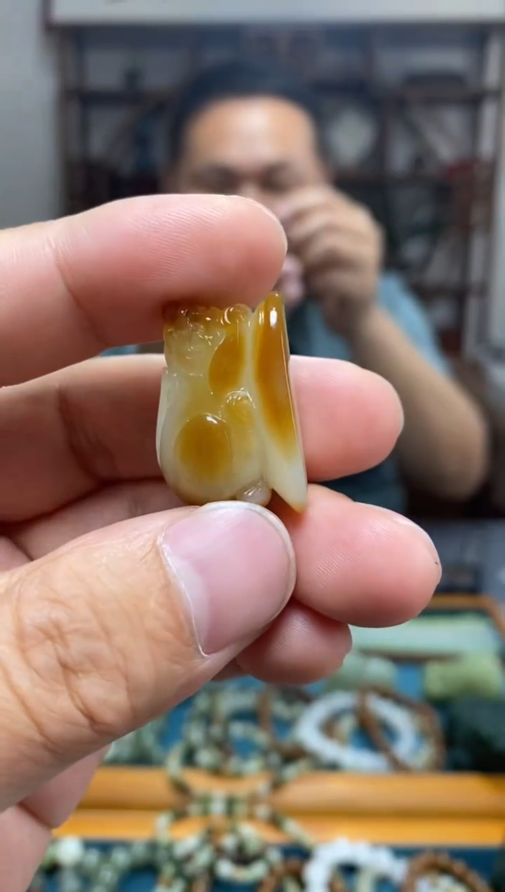 和田玉未镶嵌挂件110