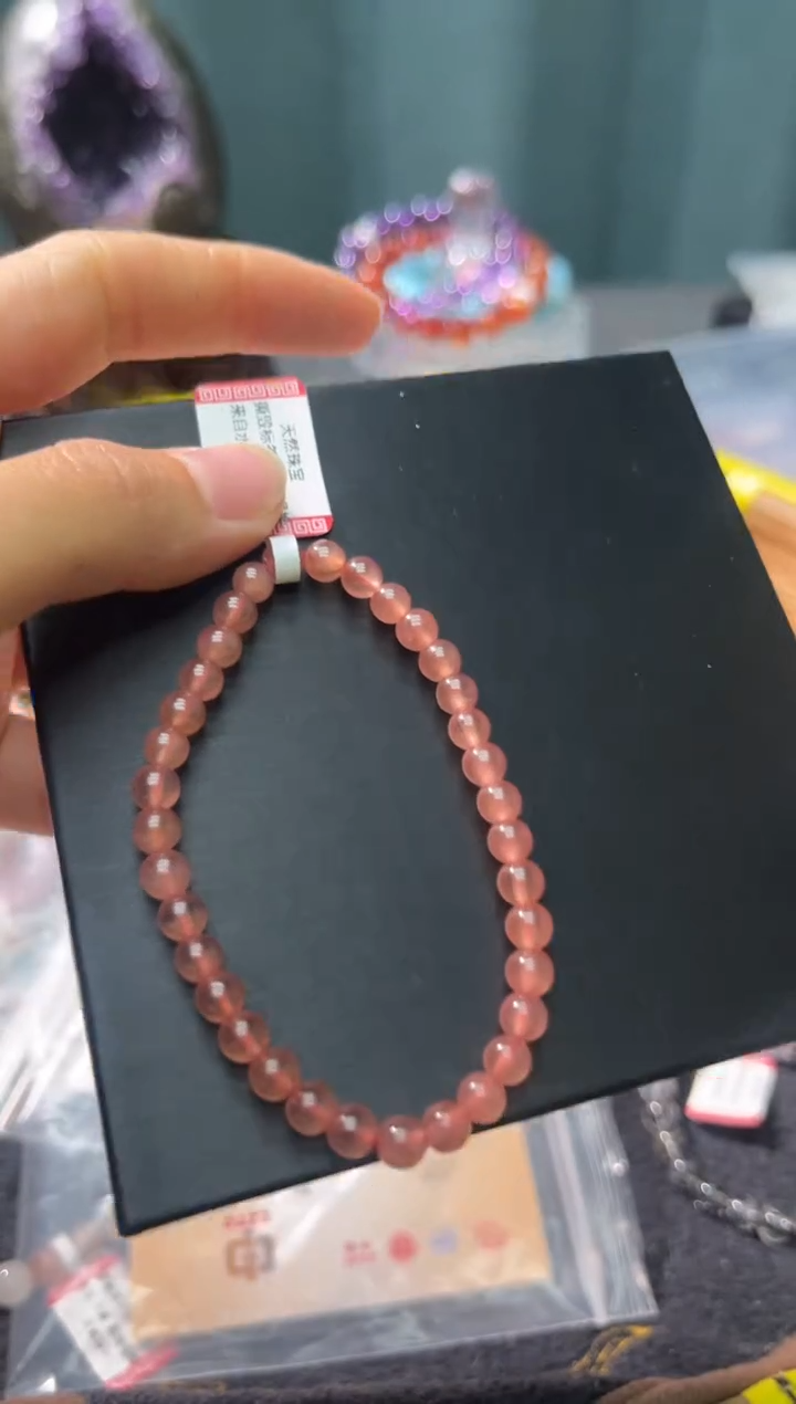 【闪购商品】菱锰矿（红纹石）手绳未镶嵌58多样性发其一/