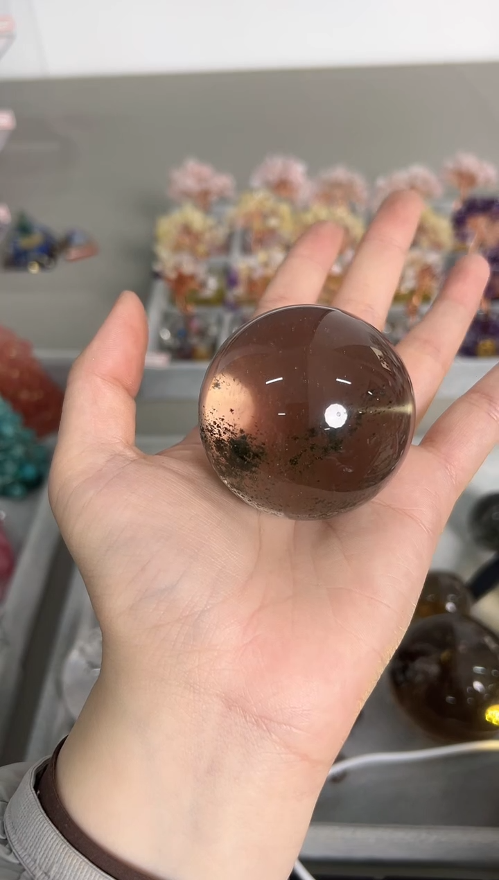 未镶嵌珠宝半成品水晶M051 约5.3cm