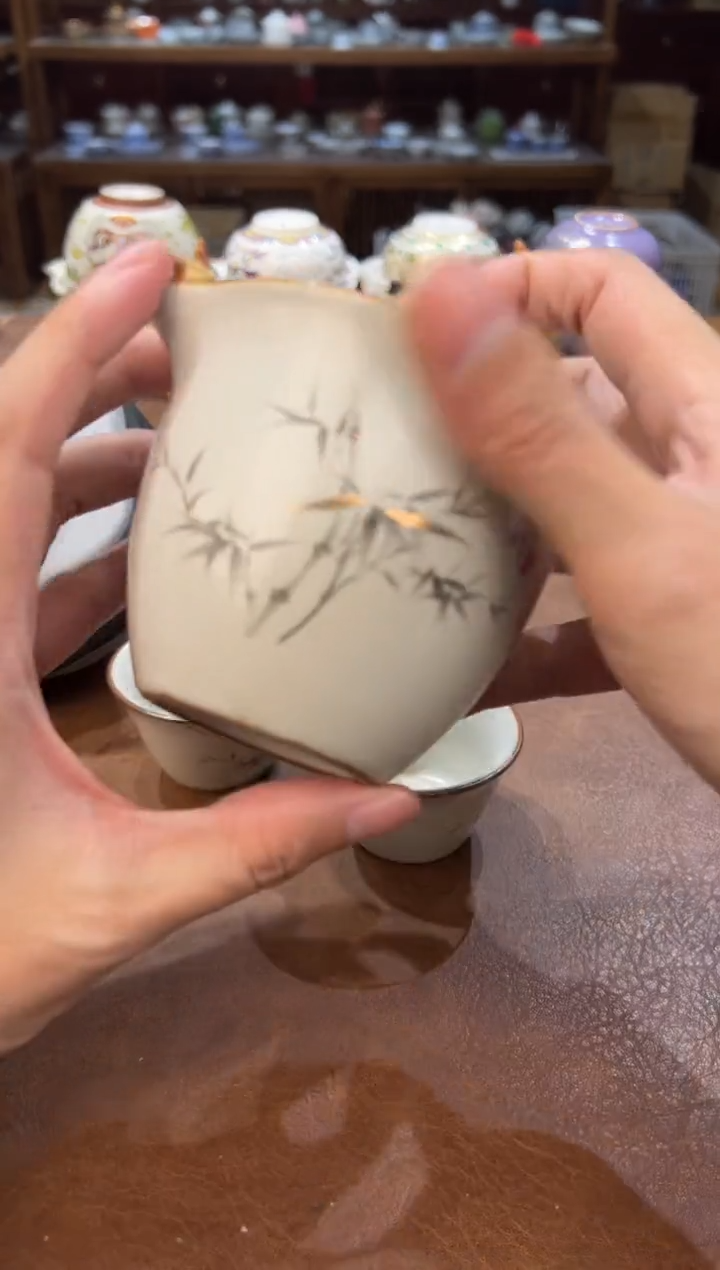 真的很便宜会开片的旅行茶具