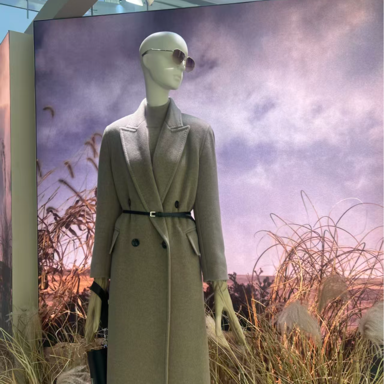 2025秋冬纯山羊绒大衣设计师网红气质中长款