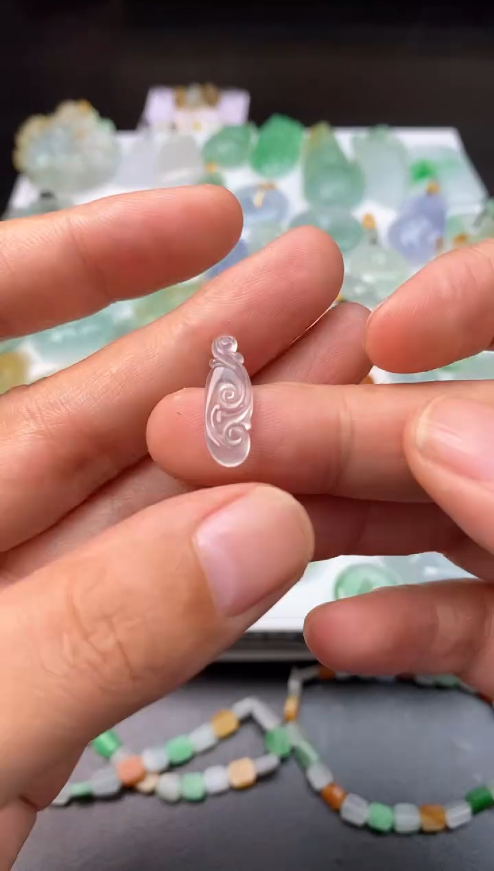 定制翡翠未镶嵌翡翠毛货发货发一个