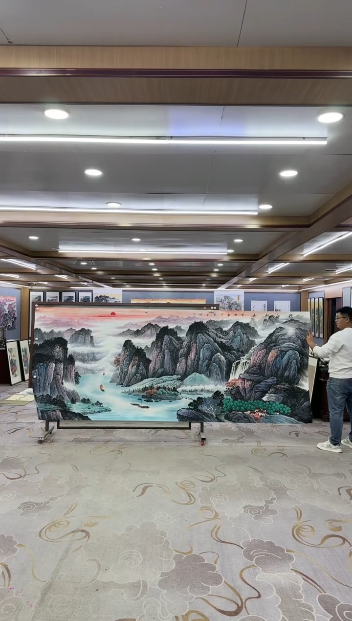 绘画康****?一-张伦玉-大丈二-山水国画