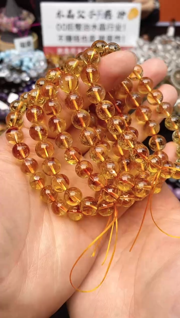 【闪购商品】水晶手串未镶嵌108 黄塔晶 