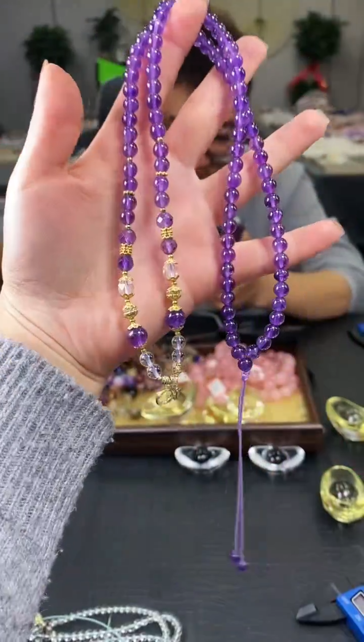 未镶嵌手串水晶项链831