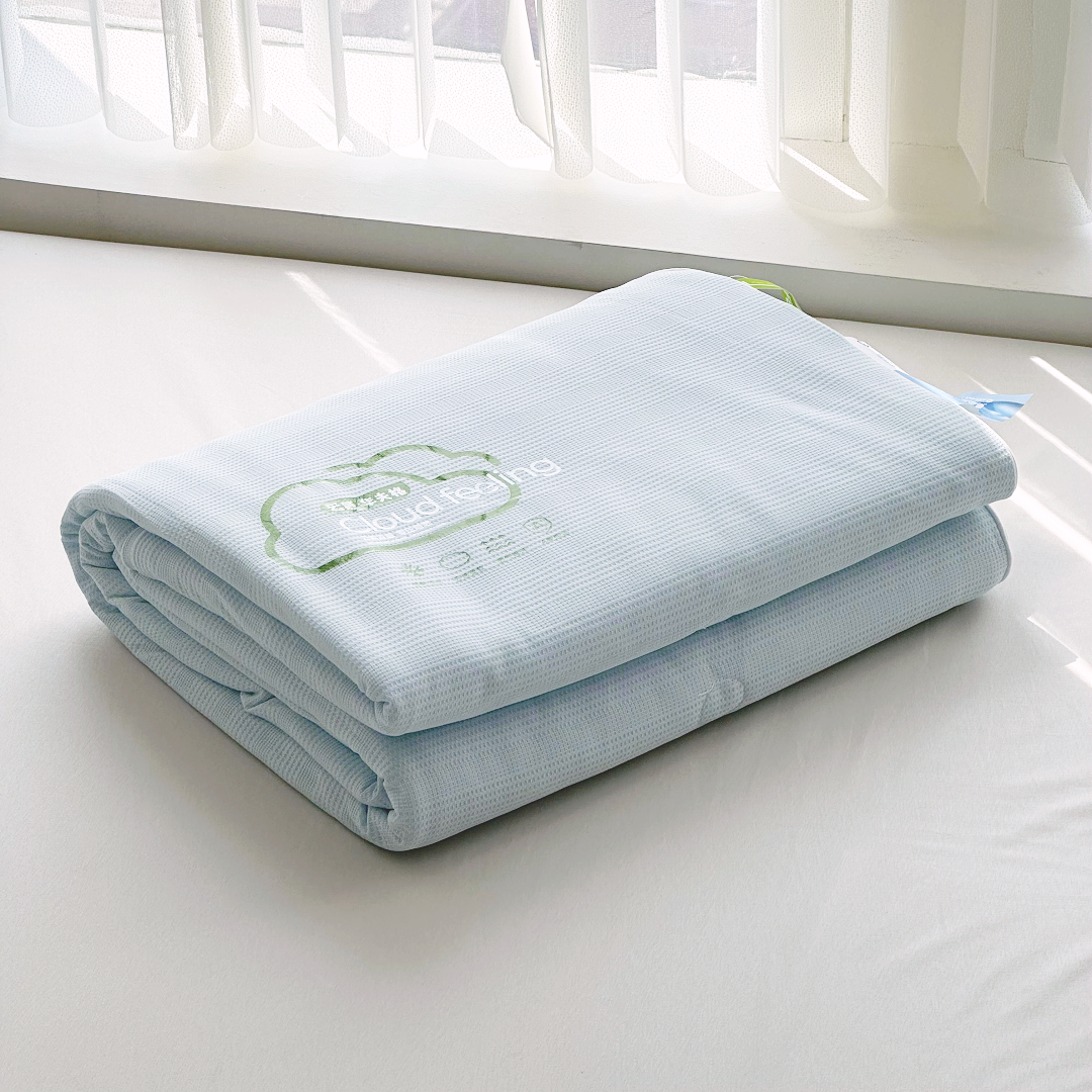 【京かわ会社】华夫格舒适夏凉被200*230cm 天空蓝