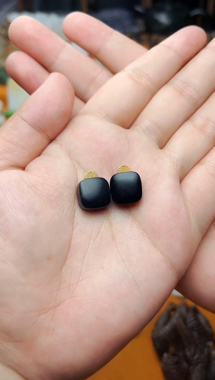 【闪购商品】和田玉颈饰18K金镶嵌方糖多样性拍一发一