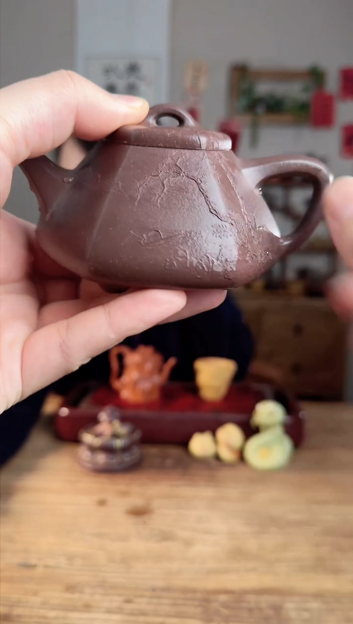 【闪购商品】紫砂茶壶六方子冶  底槽清