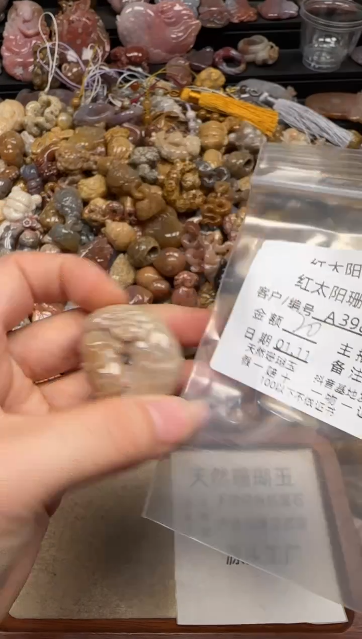 【闪购商品】硅化珊瑚（珊瑚玉）颈饰未镶嵌398