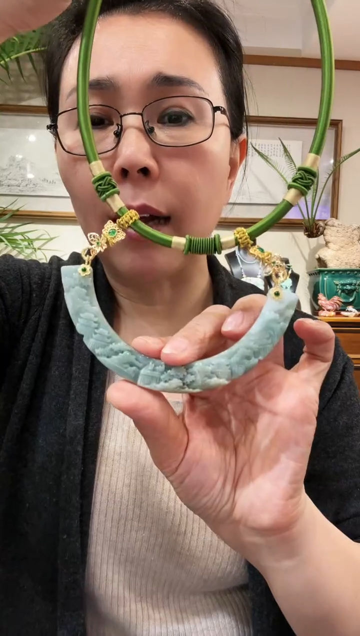【闪购商品】翡翠颈饰未镶嵌国风