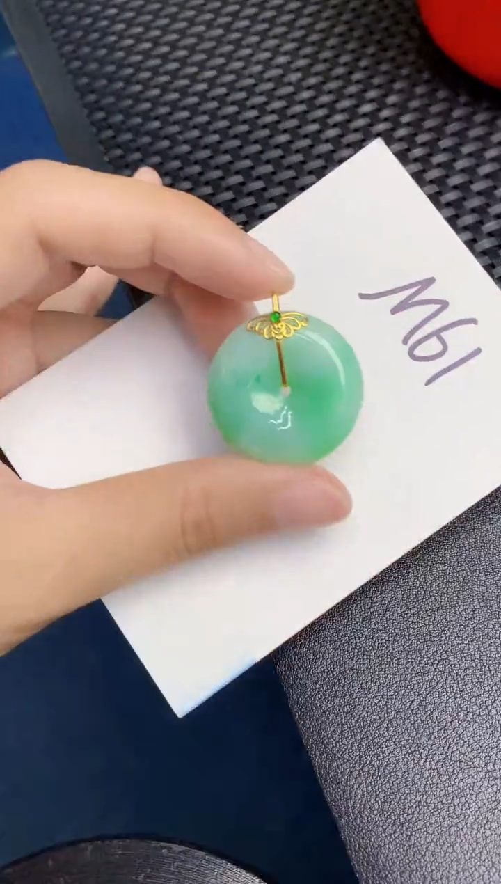 【闪购商品】翡翠颈饰18K金镶嵌0000000001