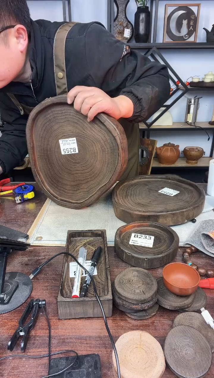 夕**舟30*28银杏木  255  微瑕福利