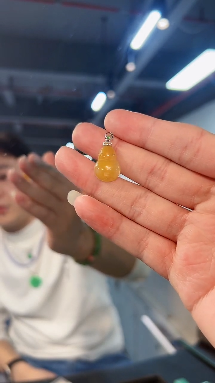 【闪购商品】翡翠颈饰18K金镶嵌缅料A货/支持复检/一件