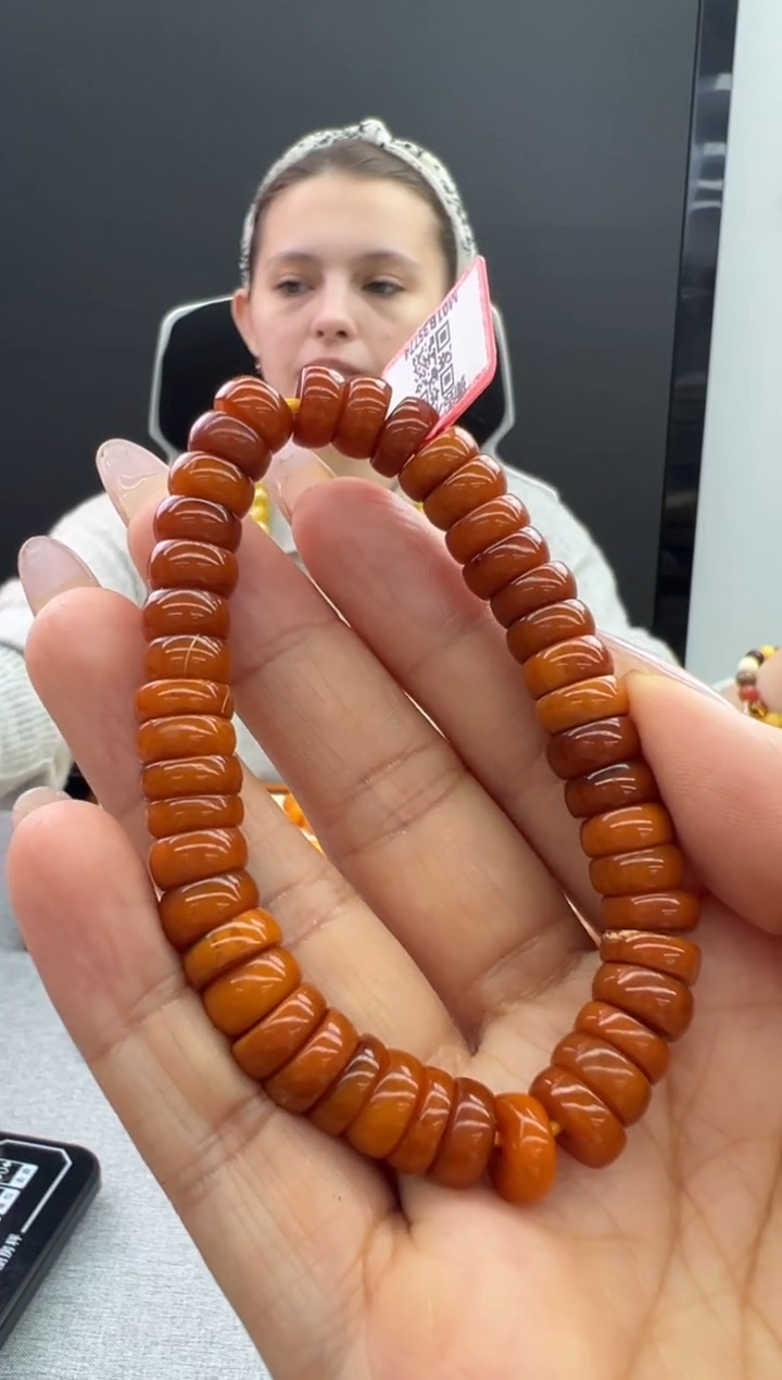 【闪购商品】琥珀手链未镶嵌530秒拍号