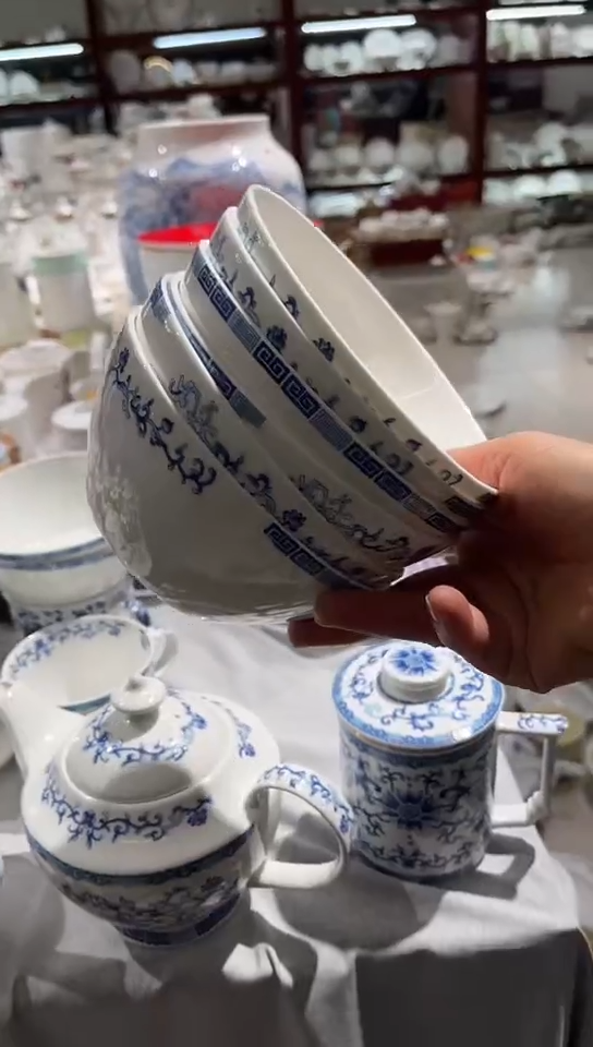 骨瓷5**6隆达骨瓷5.5碗6个