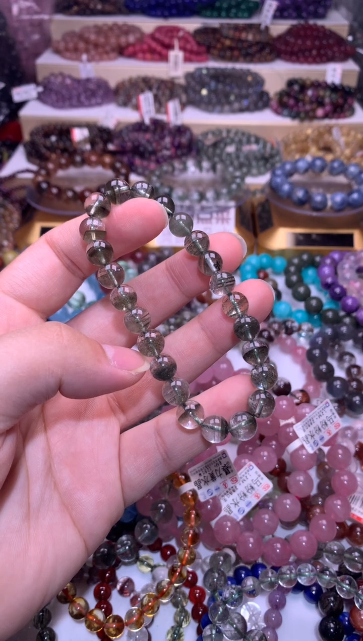 【闪购商品】水晶手链未镶嵌绿幽灵8mm