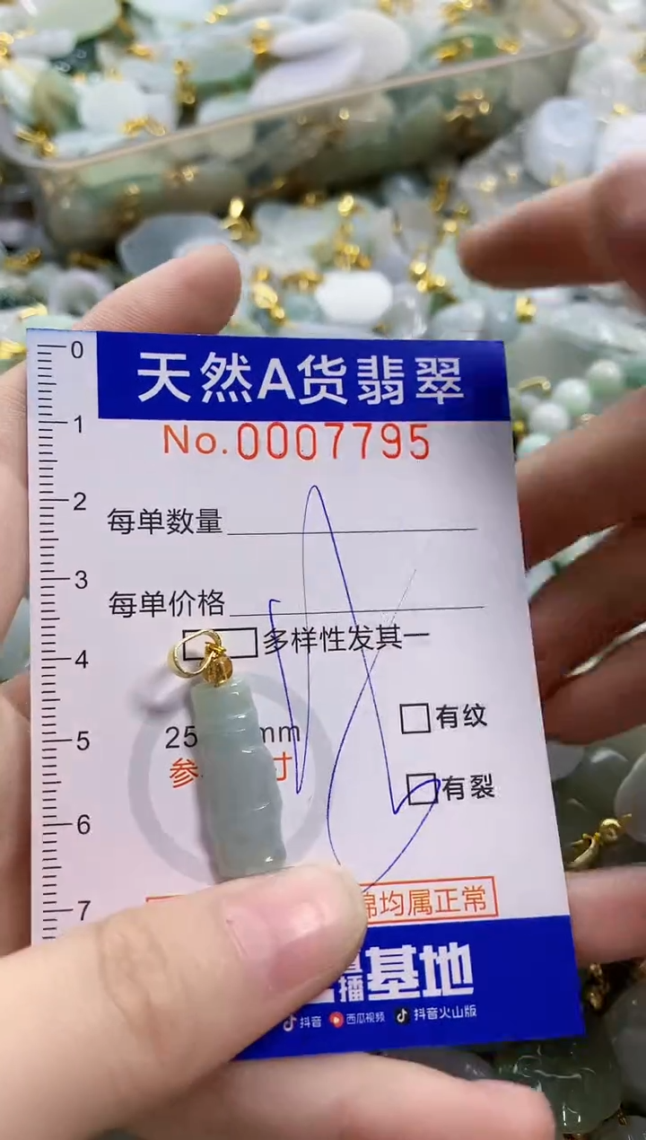 颈饰未镶嵌翡翠天然A货翡翠