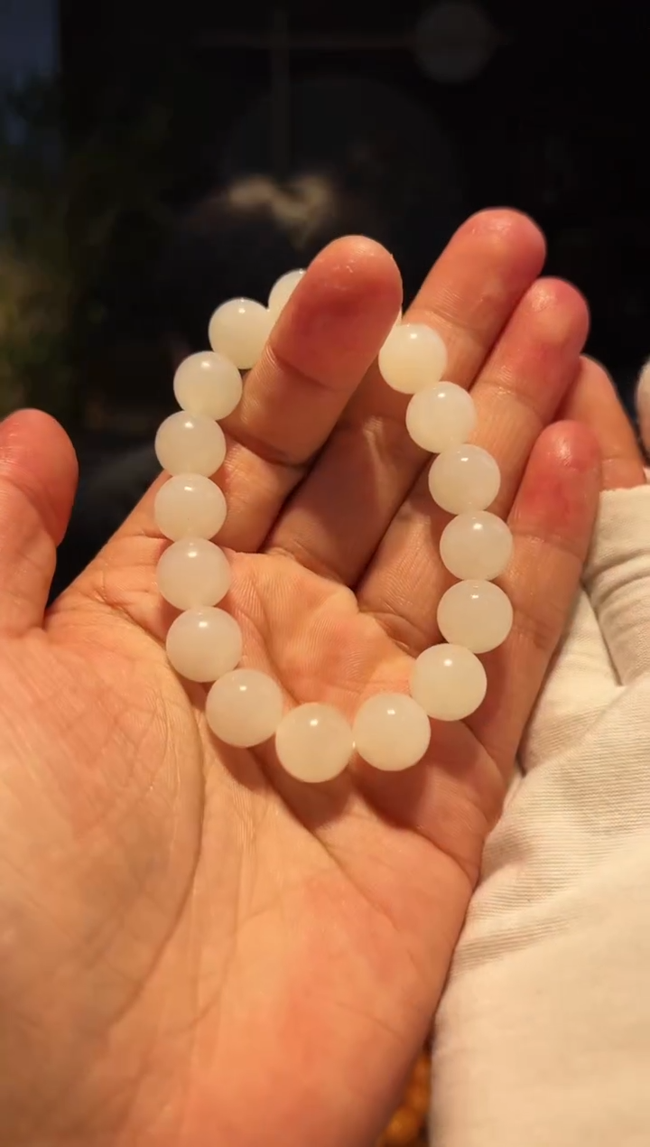手串未镶嵌和田玉12+精圆