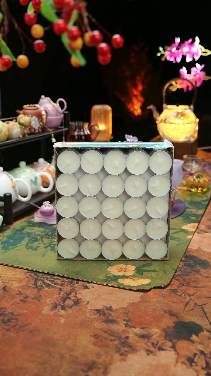 【闪购商品】植物蜡烛4小时100颗茶蜡烛