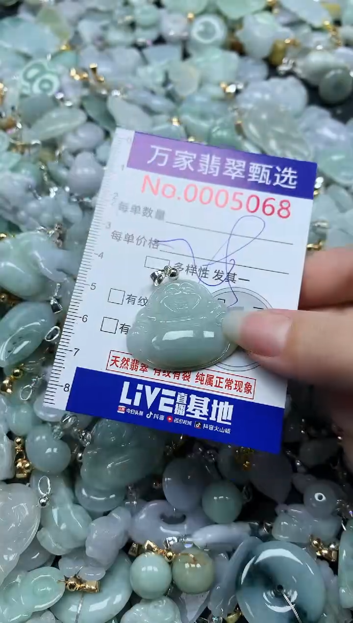 吊坠(不含链)未镶嵌翡翠5068