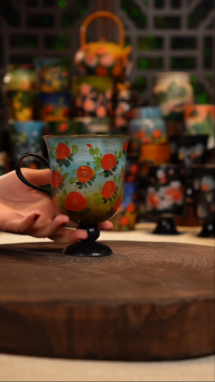 油画   釉下彩   杯子