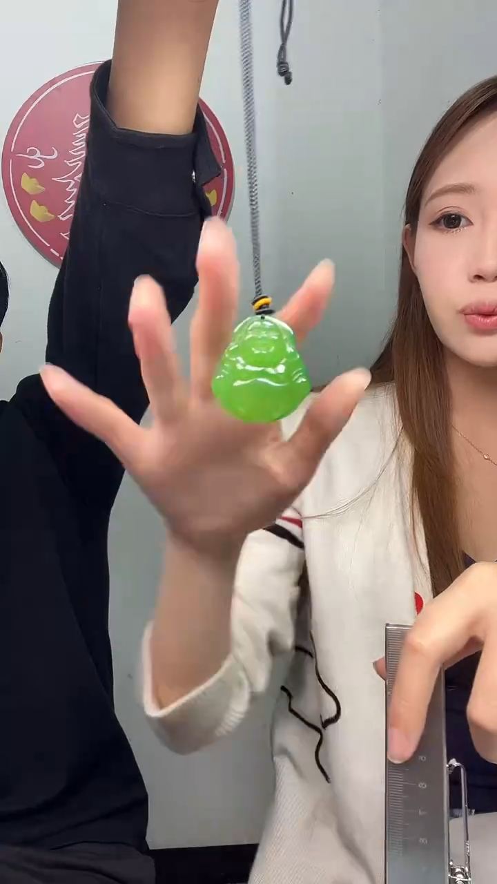 玛瑙/玉髓颈饰未镶嵌4025天然珠宝玉石满绿佛公带绳多样性发一个