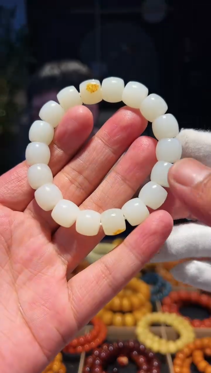 手串未镶嵌和田玉12+单圈