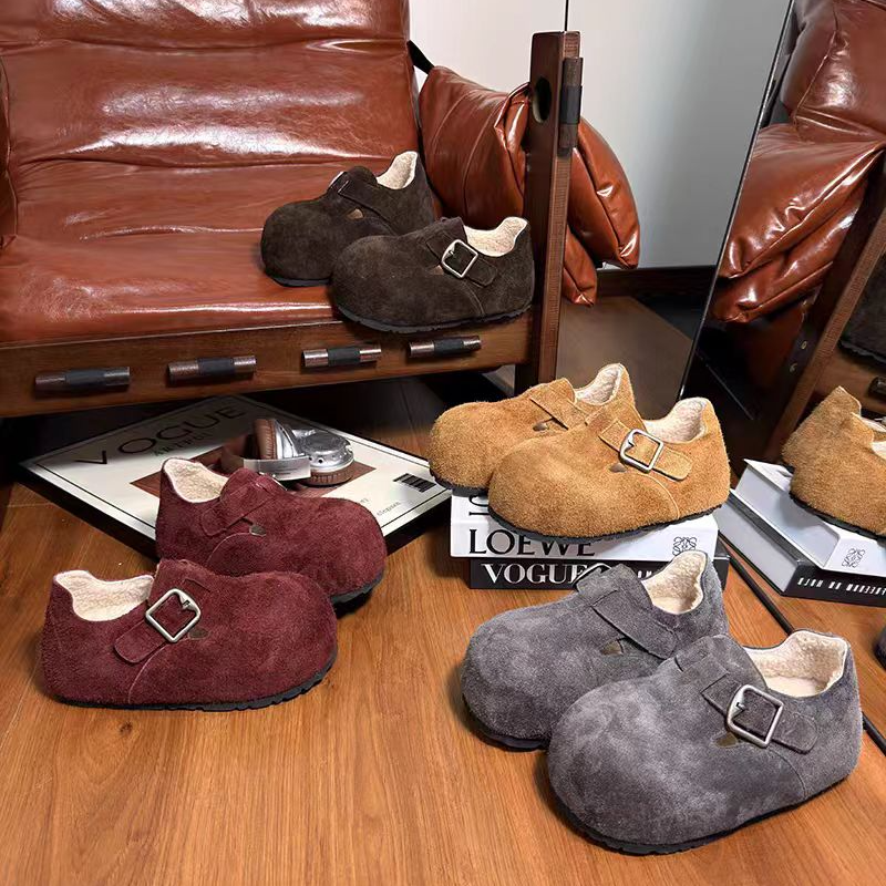 【XK】欧货磨砂皮厚底松糕鞋女2025秋季新款小个子增高系带休闲