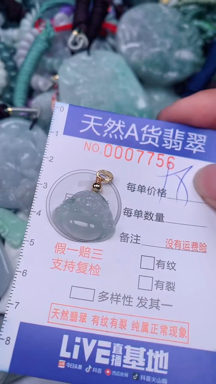 翡翠未镶嵌颈饰...0007756