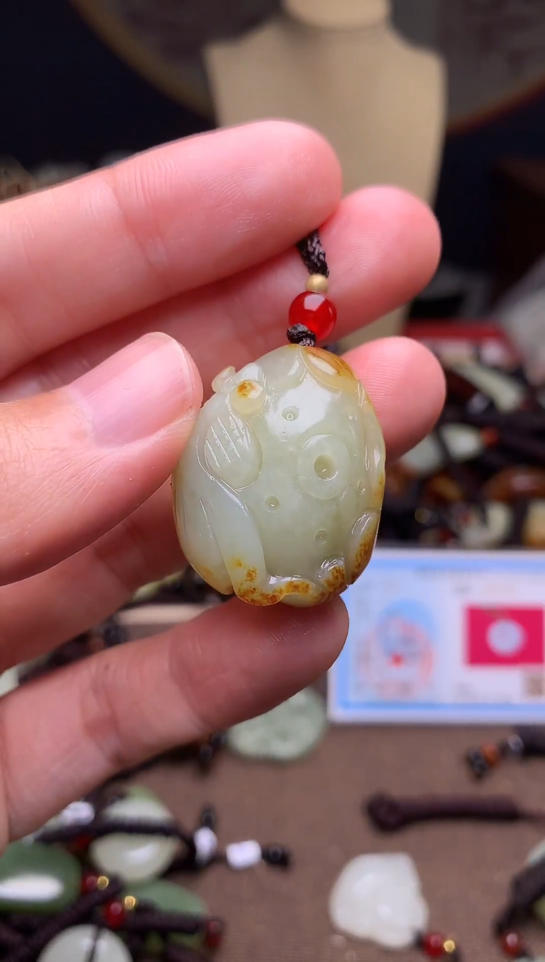 颈饰未镶嵌和田玉新疆料青海料清水和田玉吊坠