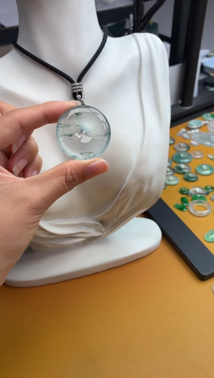 吊坠(不含链)未镶嵌翡翠21 平安扣 34.6 6.7