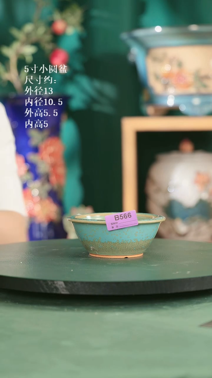 微瑕5寸小圆盆   566