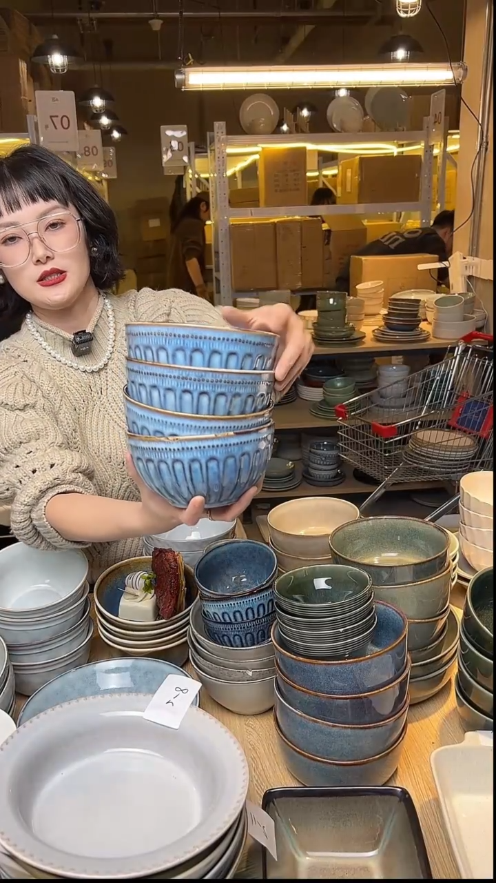 瓷79外贸尾货窑变釉下彩默认微瑕
