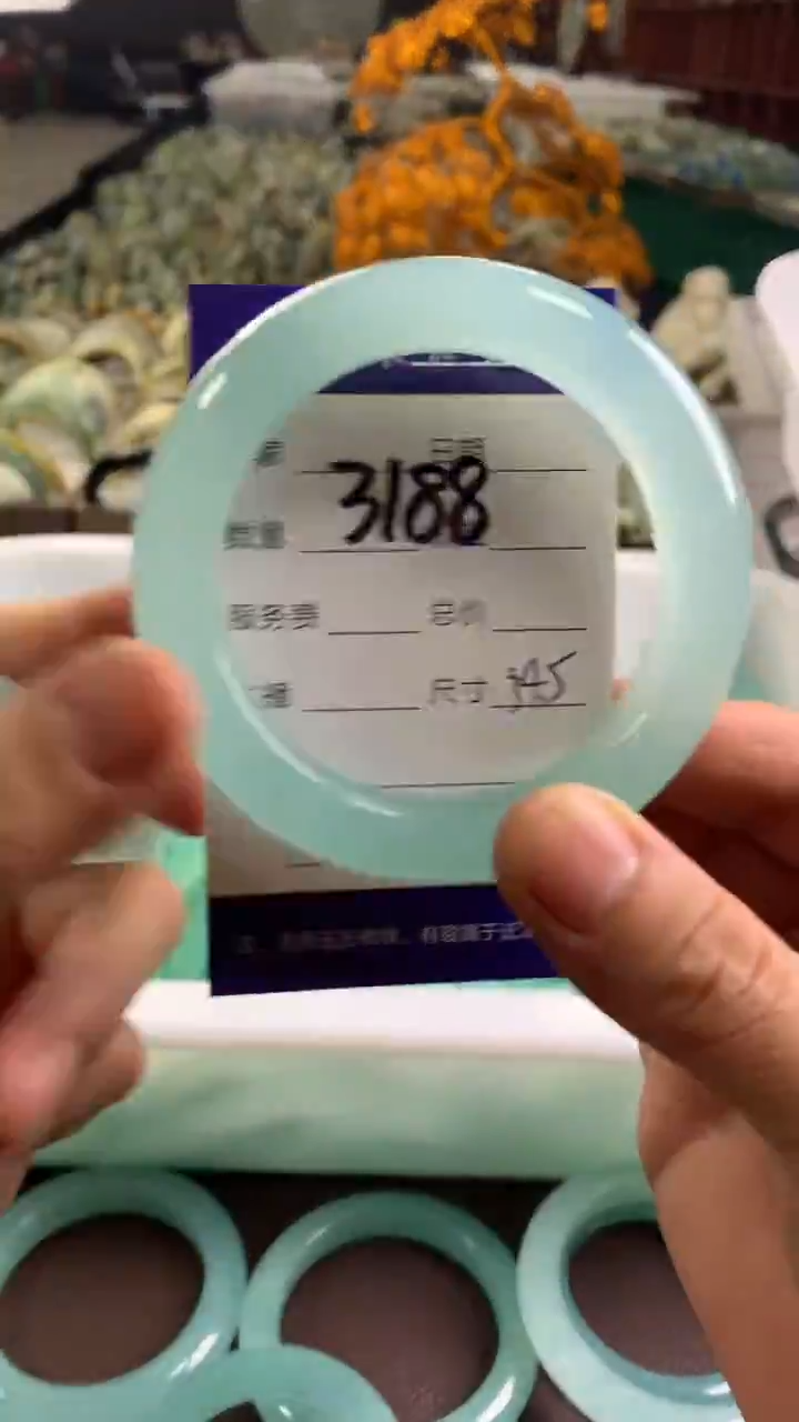 未镶嵌蛇纹石玉手镯菜*3188