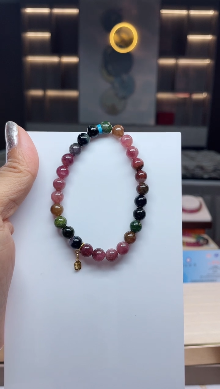 单圈手串未镶嵌碧玺（多样性 发一条）Q