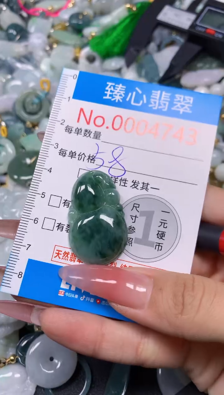 【闪购商品】翡翠颈饰未镶嵌含绳0004743