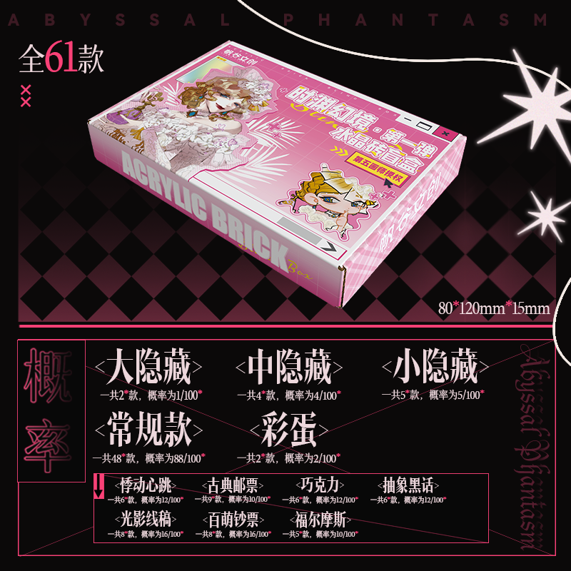 【1开2】第五人格时渊幻境第一弹高透水晶砖代拆