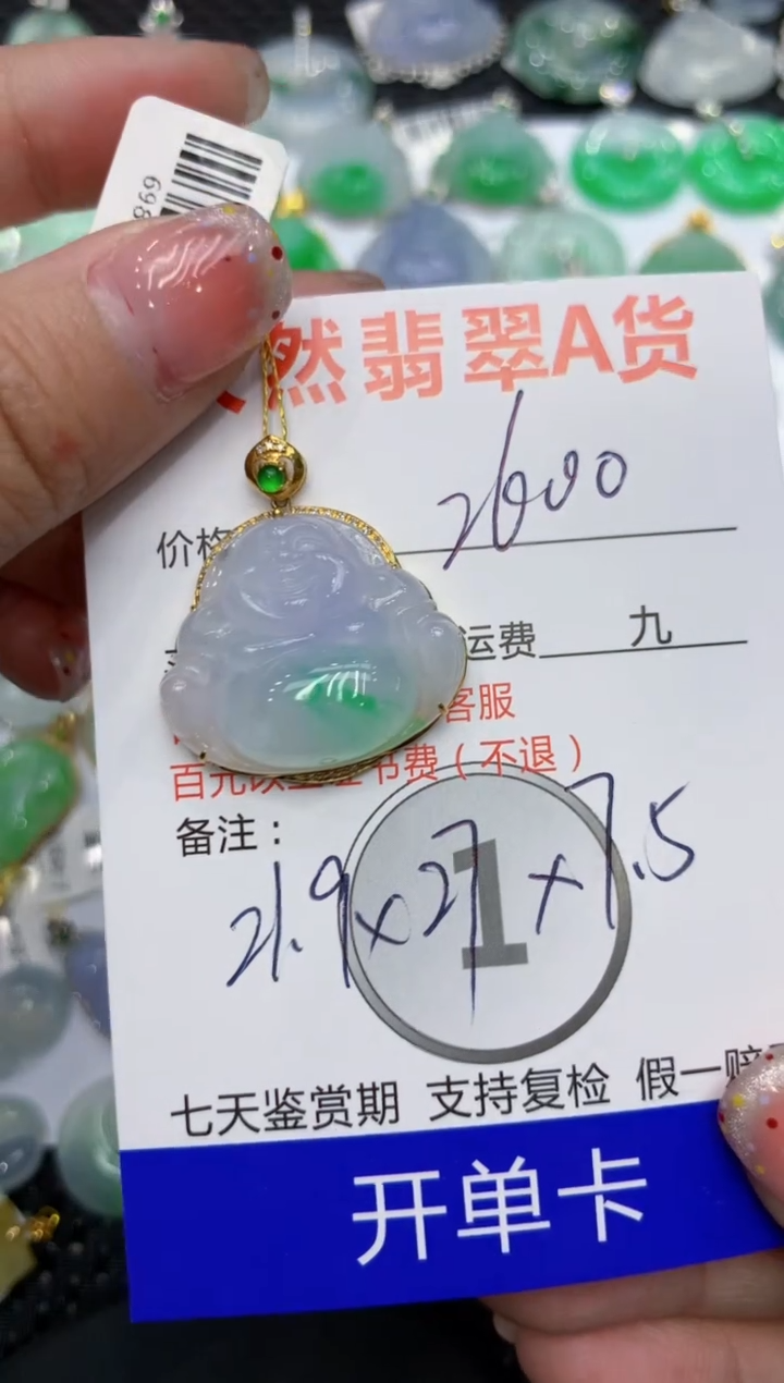 【闪购商品】翡翠颈饰18K金镶嵌111111111111