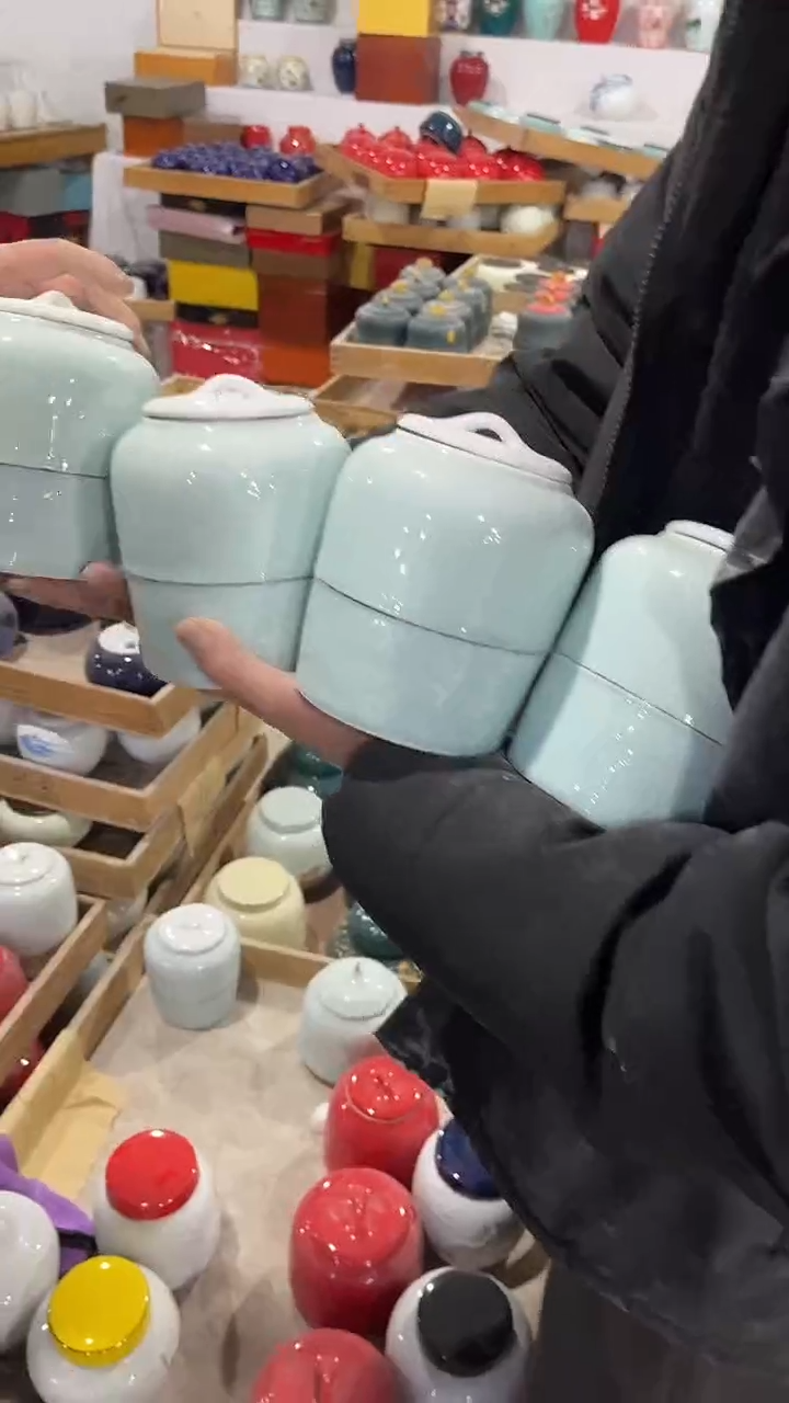【闪购商品】摆件陶瓷茶叶罐罐密封罐